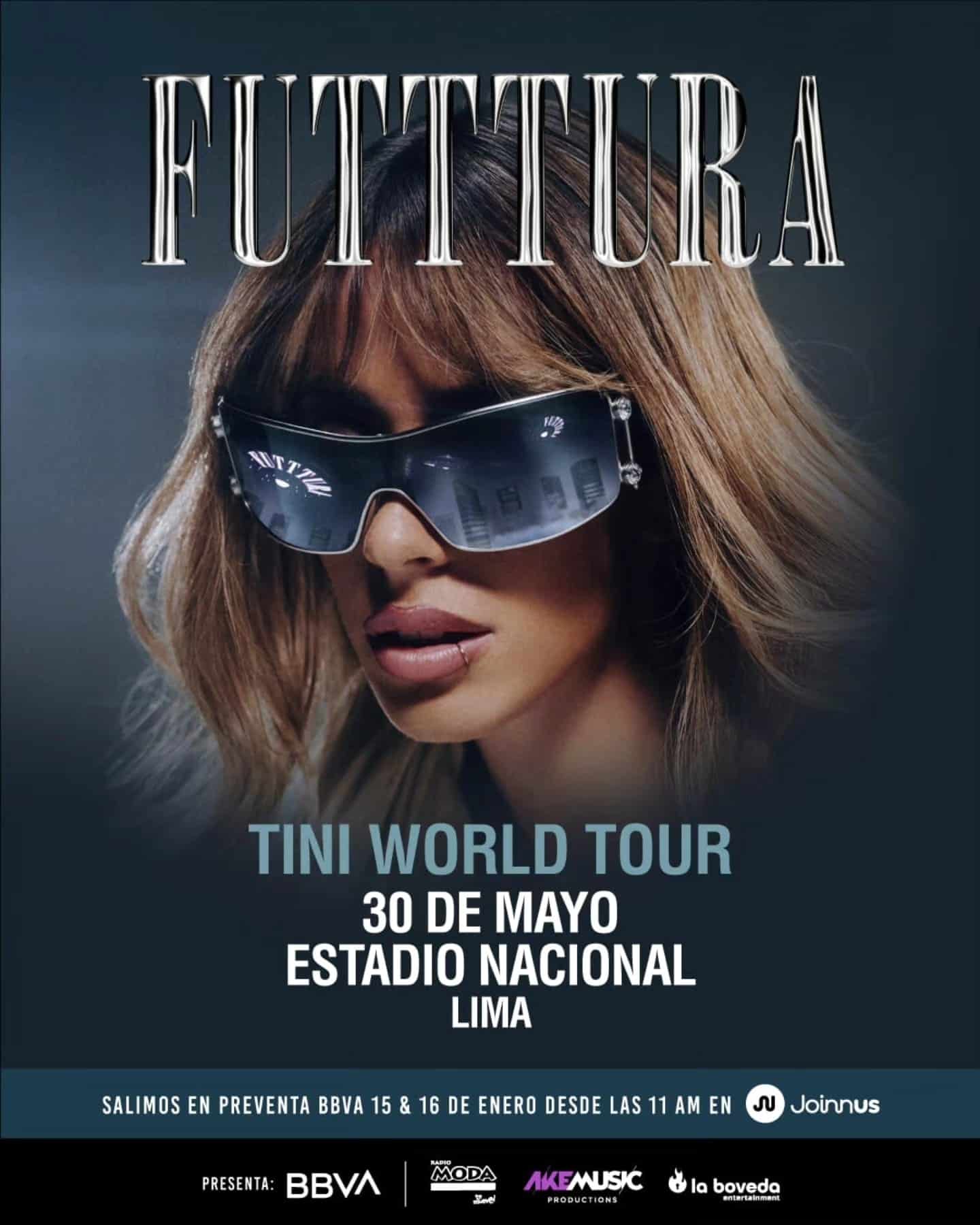 TINI llega a Lima con el TOUR FUTTTURA: una experiencia que marcará historia